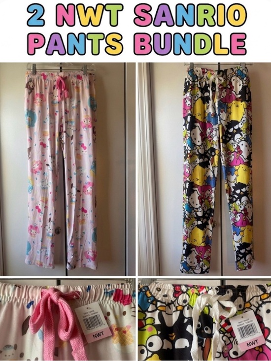 Sanrio Other - 2 NWT Sanrio HELLO KITTY Lounge Sleep Pants PJ Bundle